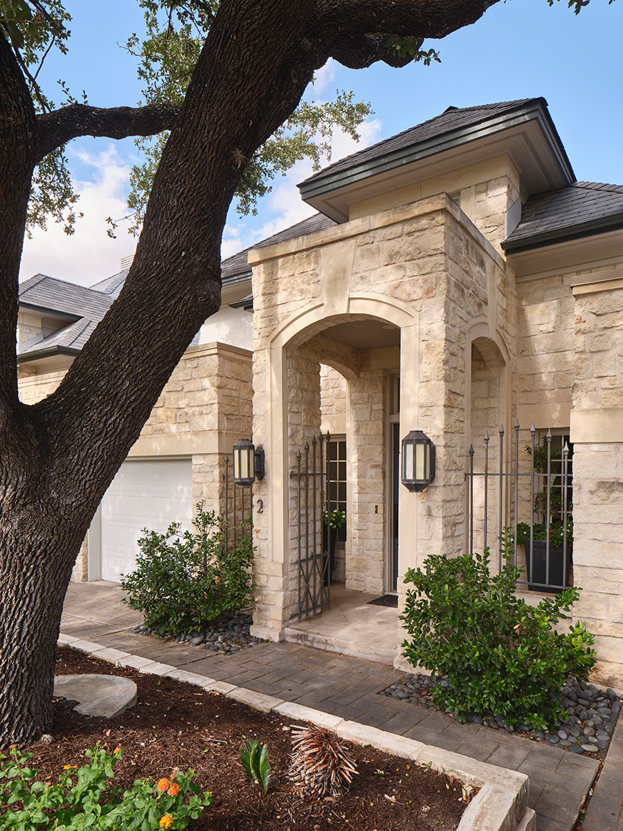 Updated Exterior of complete Lake Austin Townhome Renovation