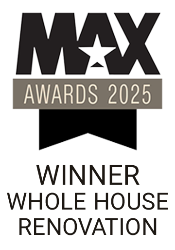 Logo for Home Builders Association of Austin Max Awards 2025 - Whole House Renovation