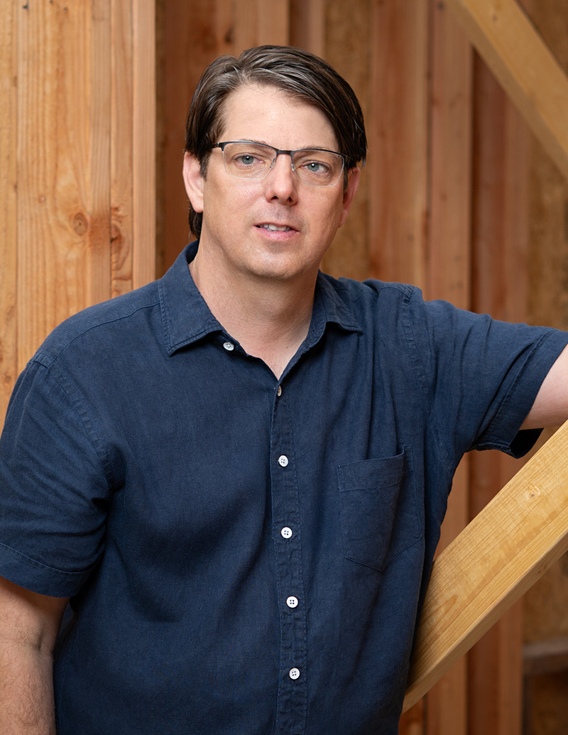 Royce Flournoy, experienced luxury home builder in Austin, Texas, at a custom residential construction site